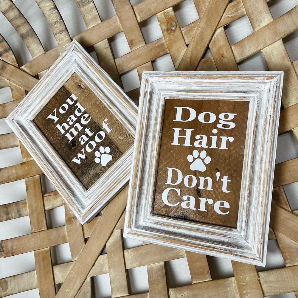 HANDMADE Dog Quote Antique Frames Bundle